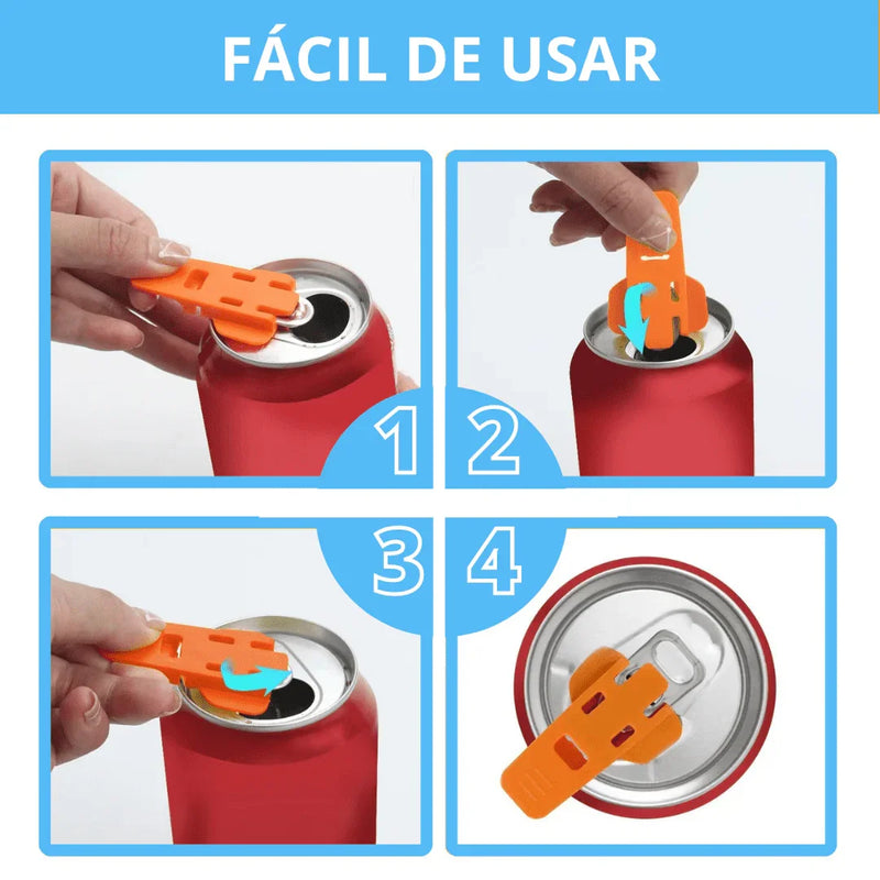 EasyLata®  - Tampas para Abrir e Fechar Latinhas [ÚLTIMO DIA DE PROMOÇÃO] - KIT com 6 Unidades